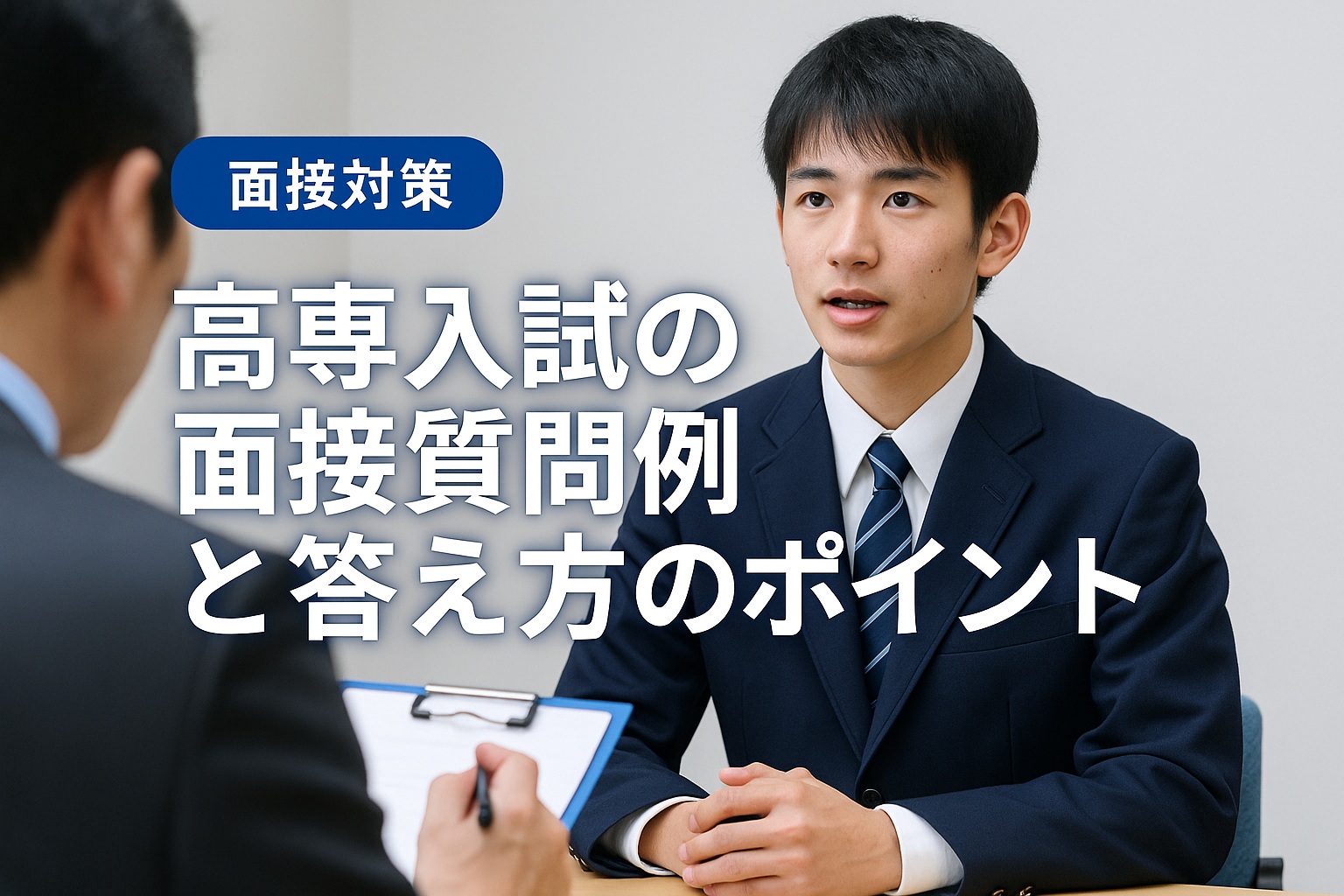高専入試の面接質問例と答え方のポイント（本人視点の模範回答つき）