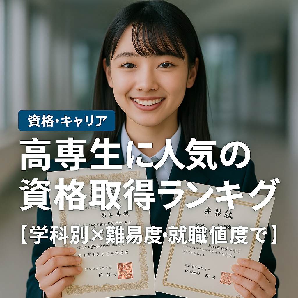 高専生に人気の資格取得ランキング