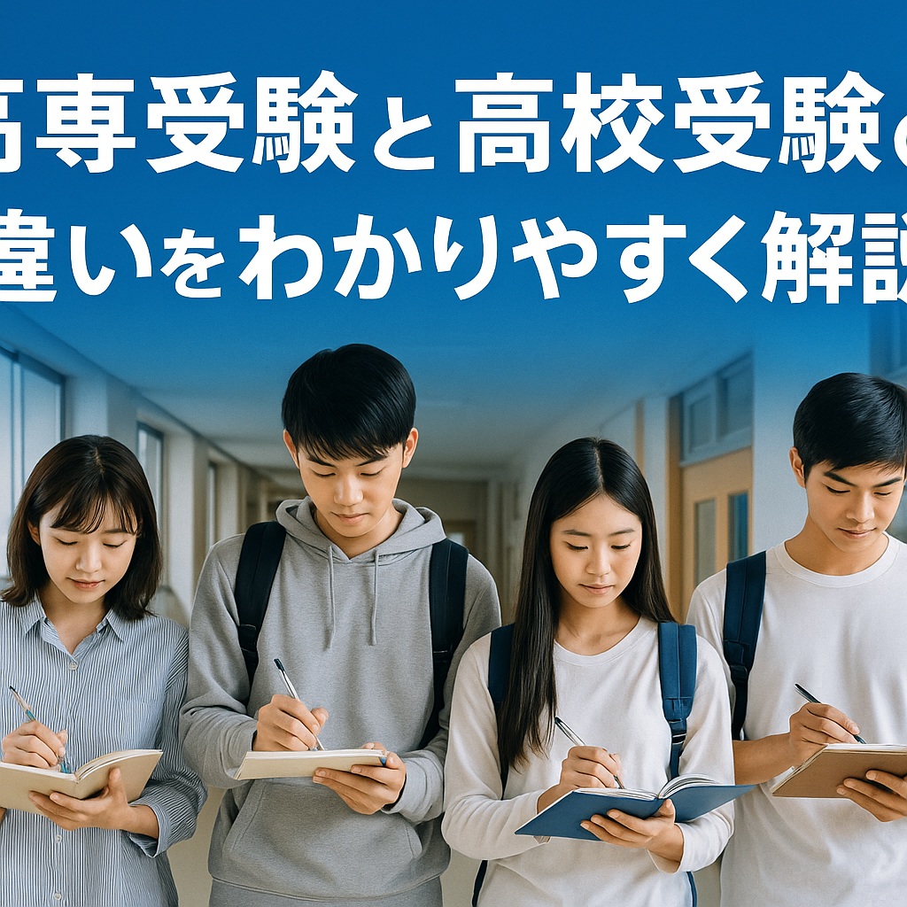 高専受験と高校受験の違いをわかりやすく解説